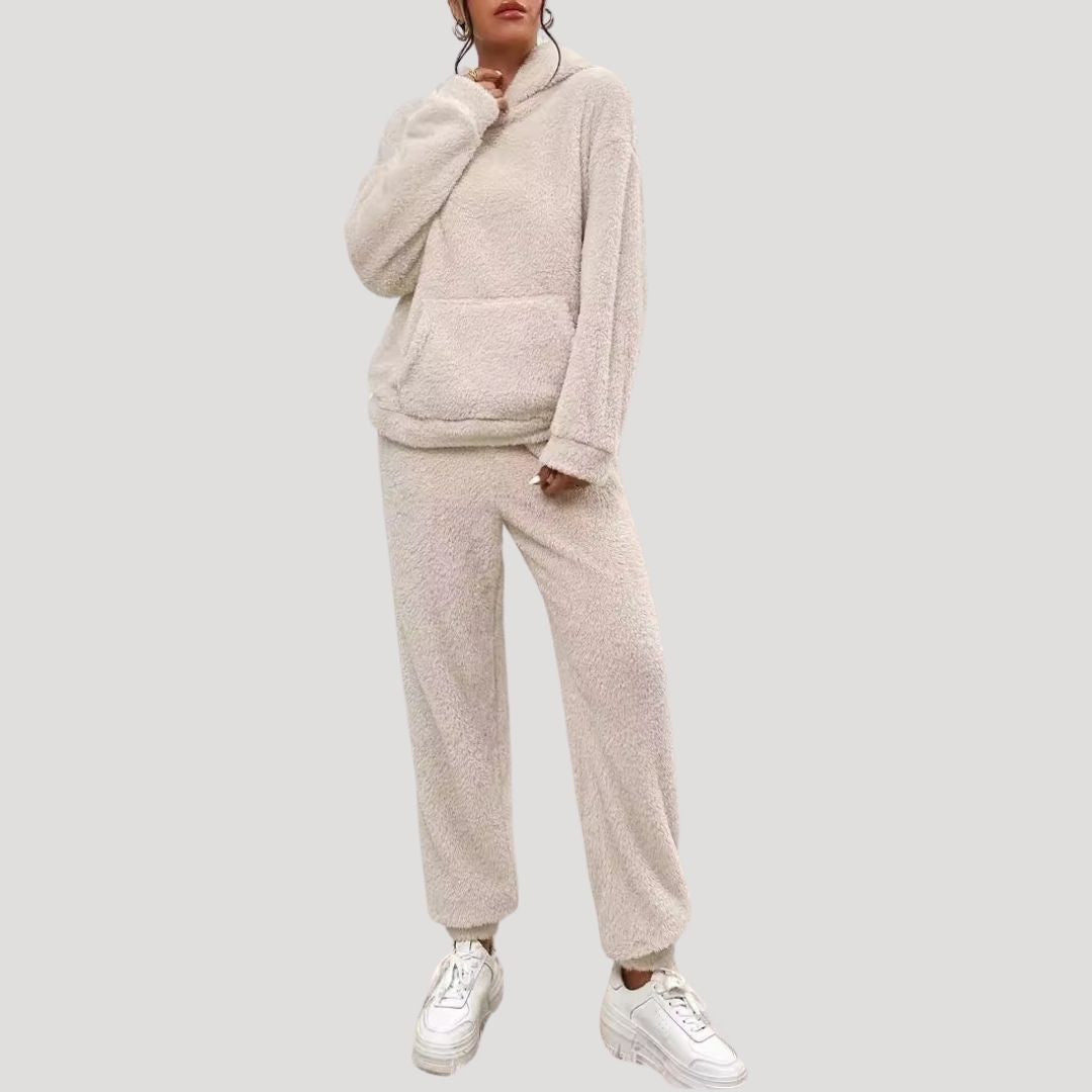 | Women's Hooded Lounge Set in Spring Fabric
