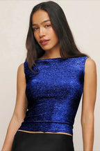 Y2K Sequin Sleeveless Bodycon  Tank Top