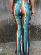 Skinny High Waist Casual Pants And Flared Pants