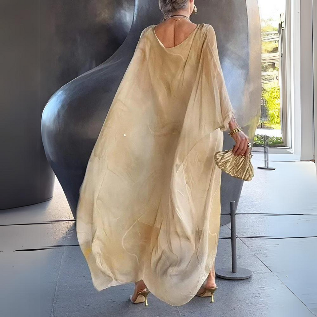 Agustina Exclusive Silk Chiffon Dress Chic Silhouette Collection
