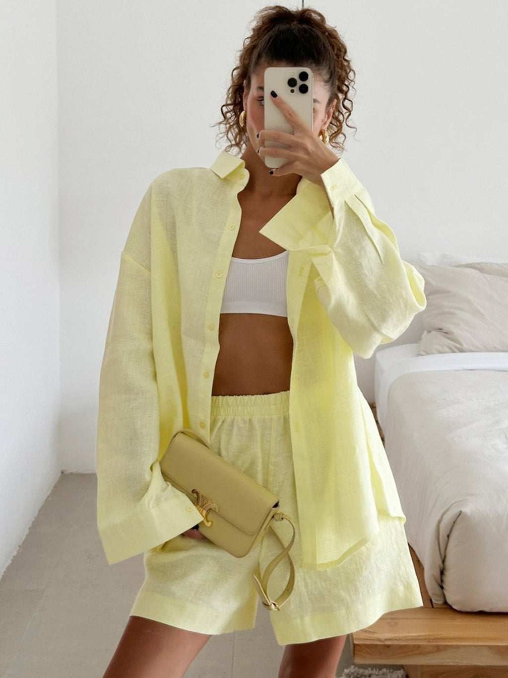 Long-sleeved Cardigan Shorts 2-piece Sets