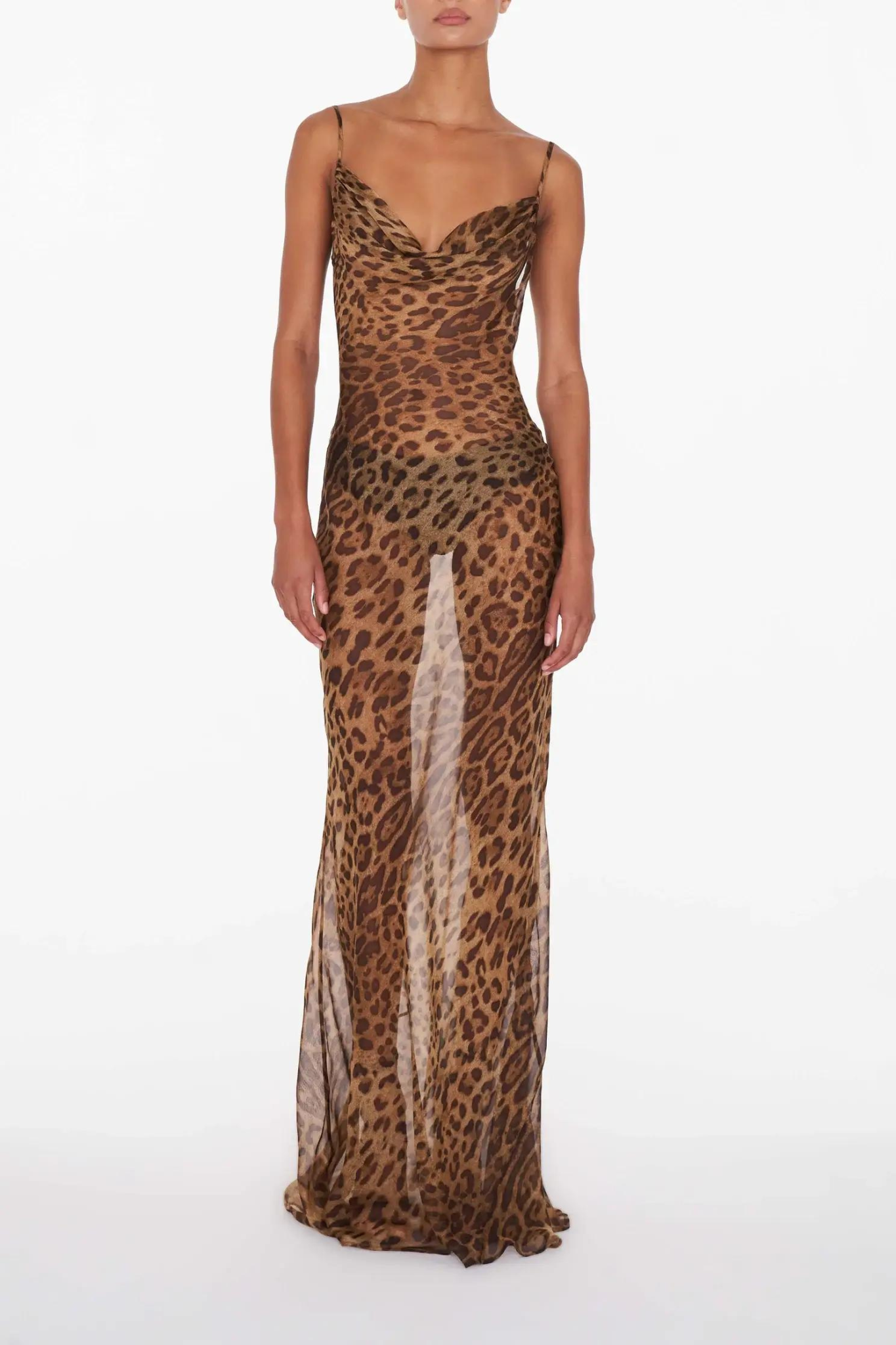 Delia Statement Leopard Print Maxi Dress Elevated Occasion Wear