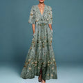 Emilia | V-Neck Maxi Dress