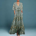 Emilia | V-Neck Maxi Dress