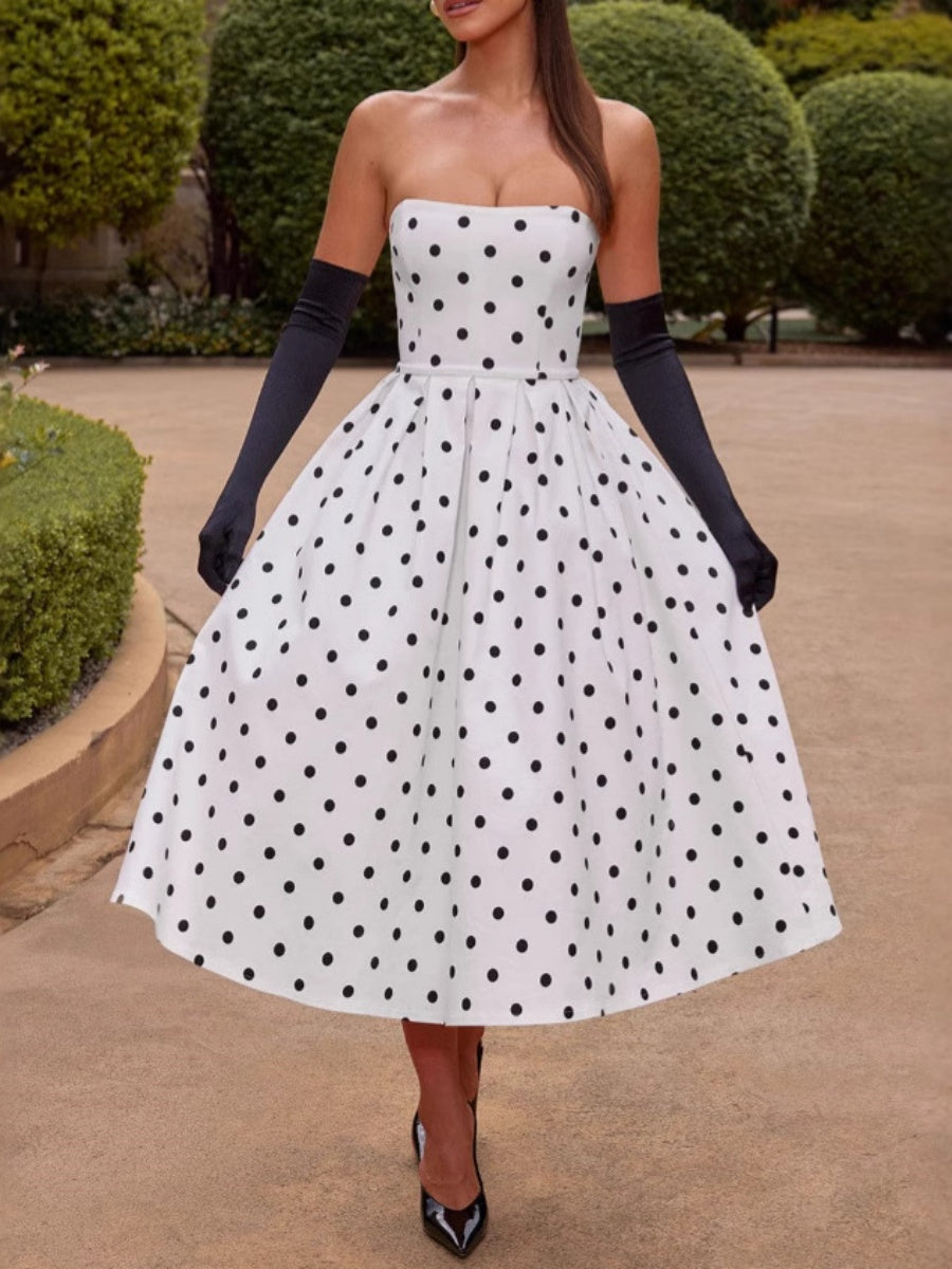 Polka Dots Maxi Dresses