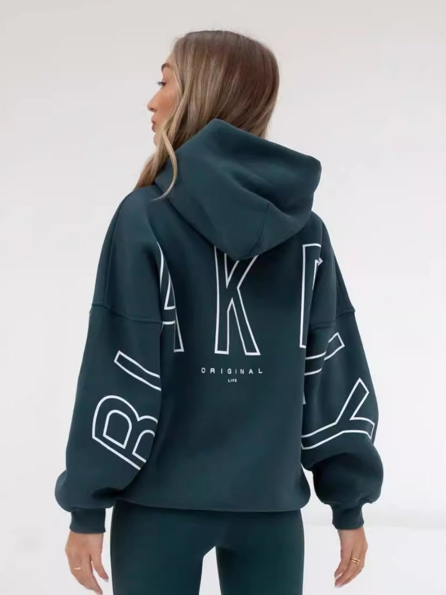 Autumn Women's Letter Hoodie Jackets