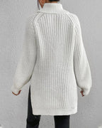 | Women's Winter Ribbed Turtleneck Sweater