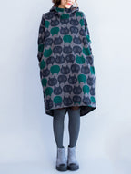 Starring Cat Nods Hooded Cotton Dress