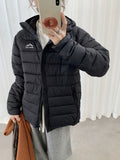 Zippered Pocket Quilting Lightweight Coat Stuffing Leisure Outdoor Cotton-padded Clothing