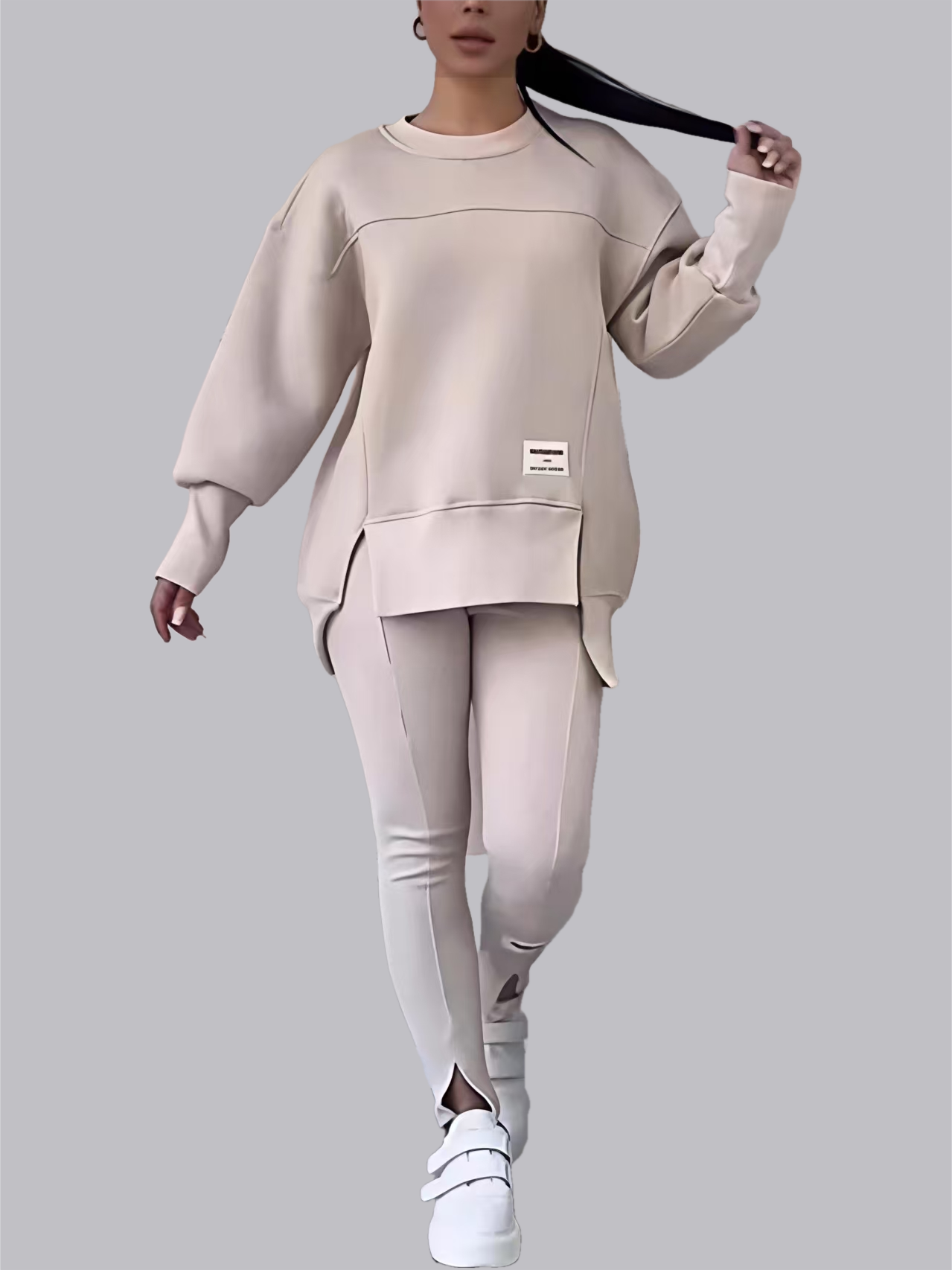 Sweatshirts Pants Sports Leisure 2-piece Sets