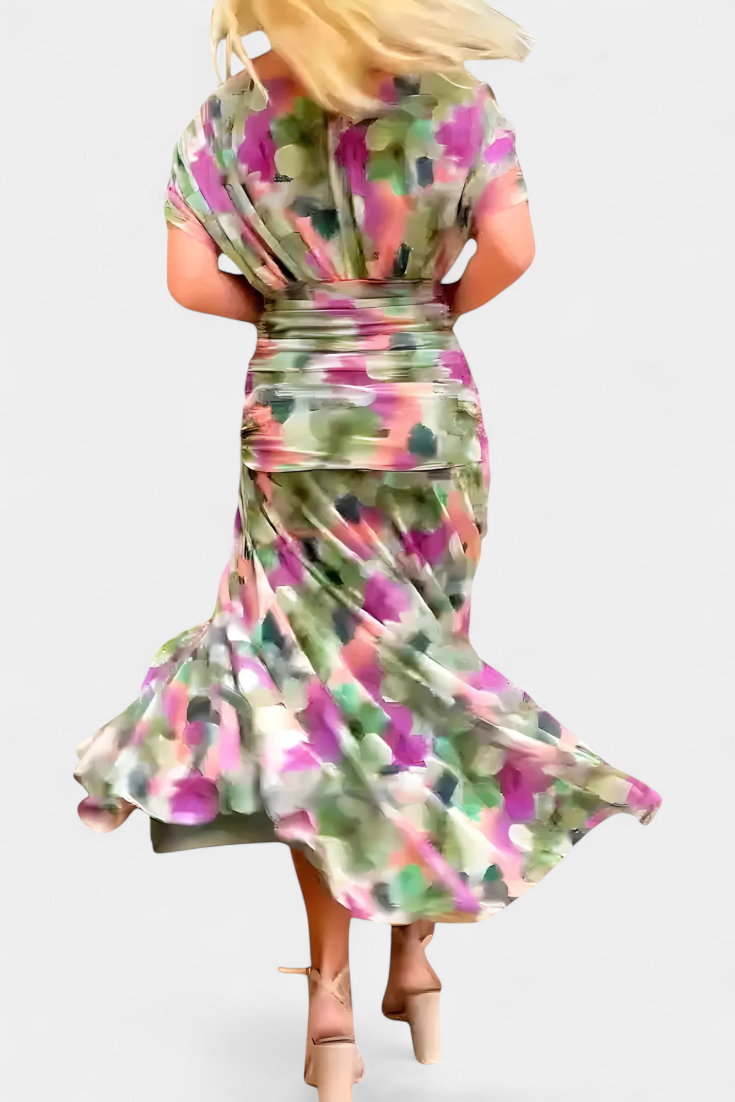 Elowen | Floral V-Neck Dress
