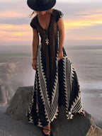 V-Neck Loose Fitting Dress