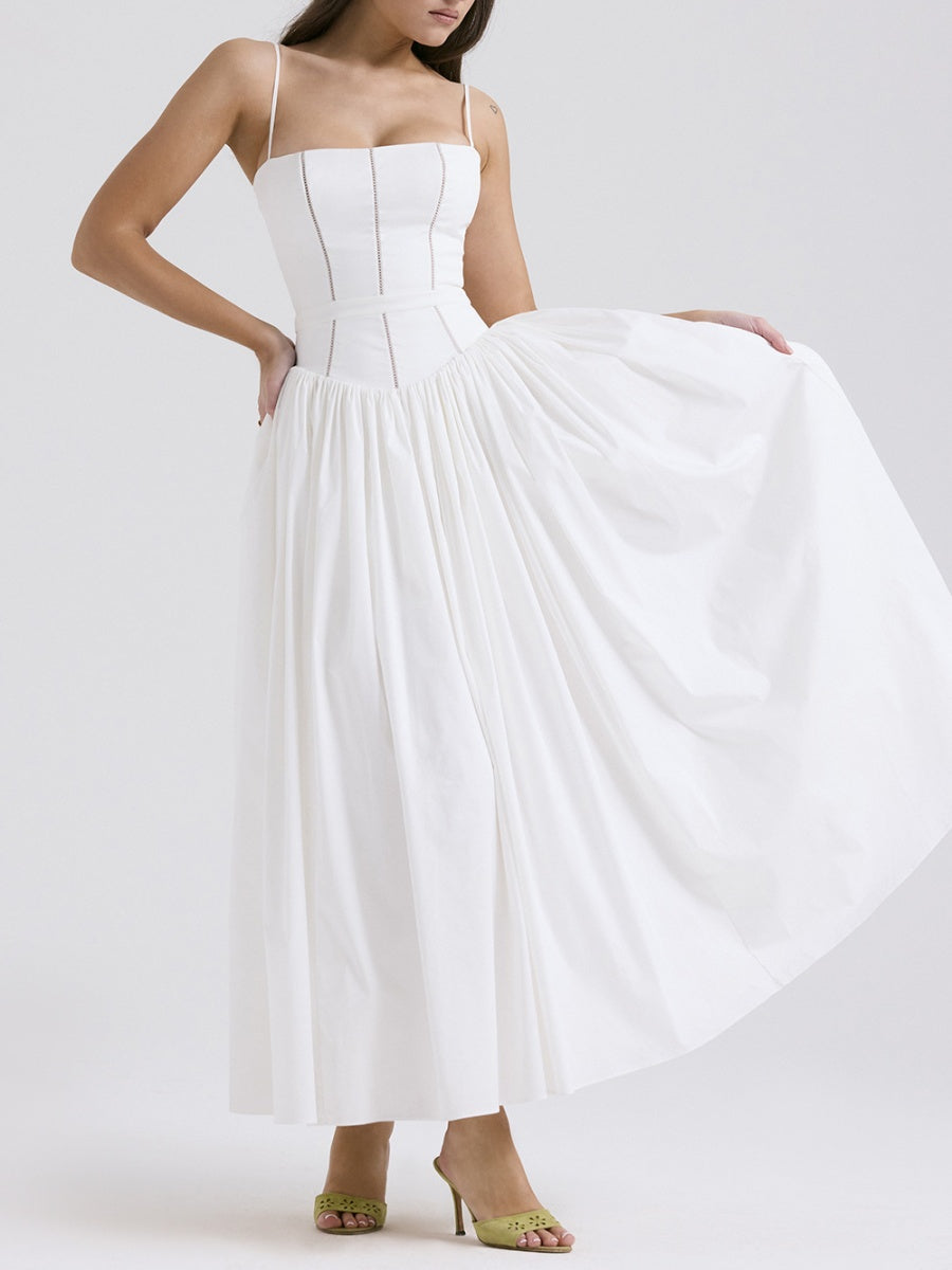 Elegant And Gentle Style, Slimming Floral Print Sundress