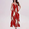 Serena Timeless Wave Print Dress Everyday Luxe Edit