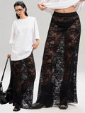 Lace High Waist Perspective Fashion Skirts