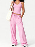 Quick-drying Halter Top Bodycon Trousers Exercise Yoga 2-piece Sets
