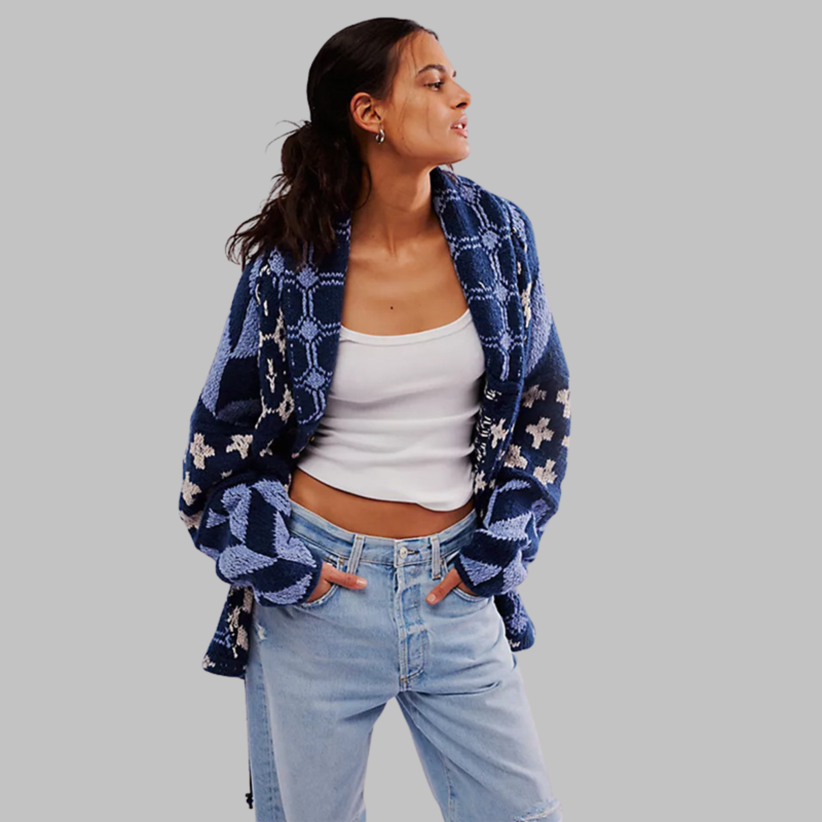 | Vintage Oversized Cardigan