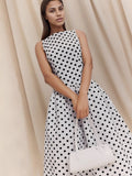 Sleeveless Polka Dots Dot Grace Maxi Dresses