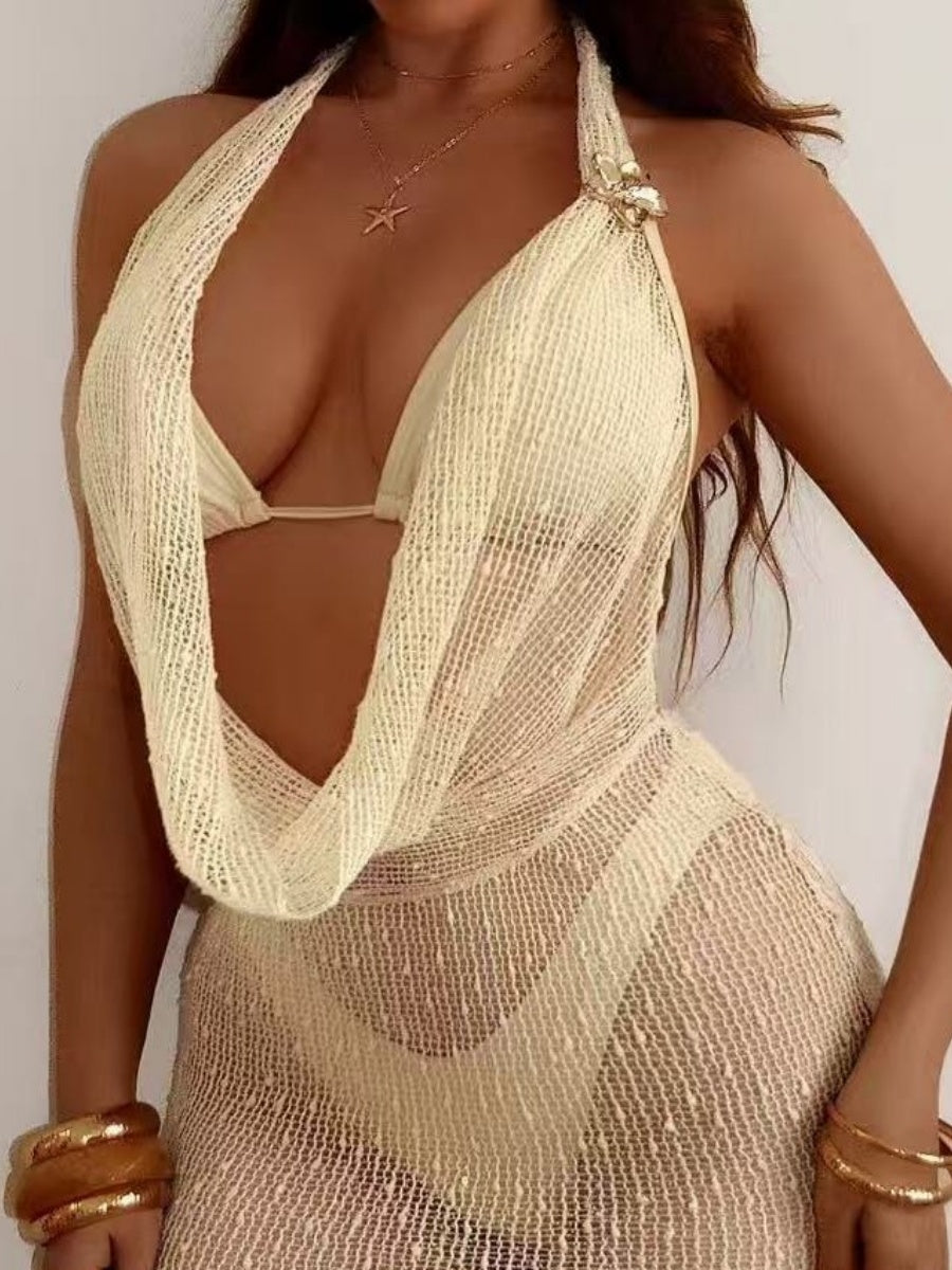 Swing Collar Perspective Sexy Set 3-piece Sets Bikinis