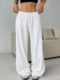 Drawstring Relaxed Exercise Sweatpants
