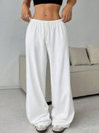 Drawstring Relaxed Exercise Sweatpants