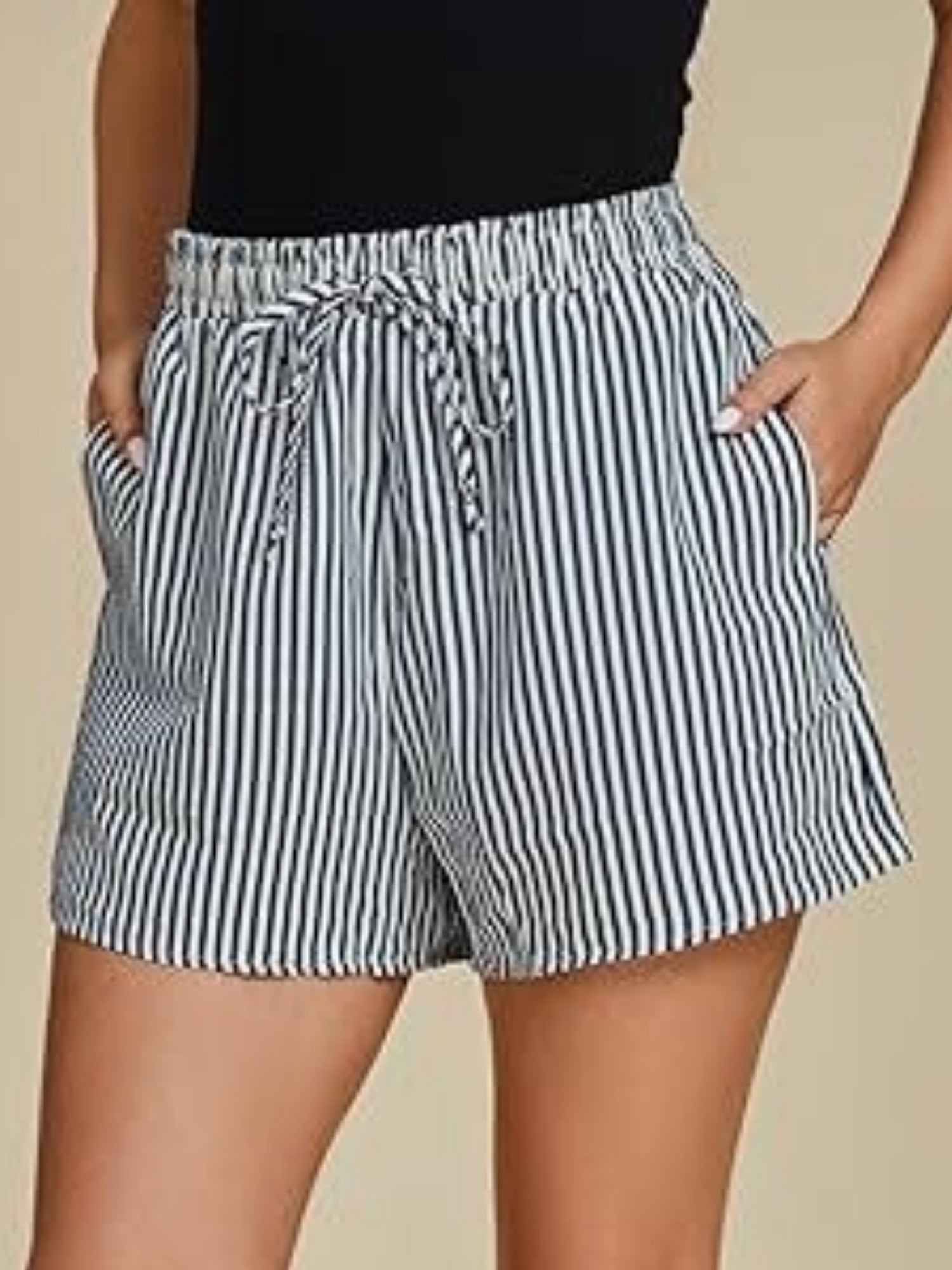Stripes Pocket Shorts