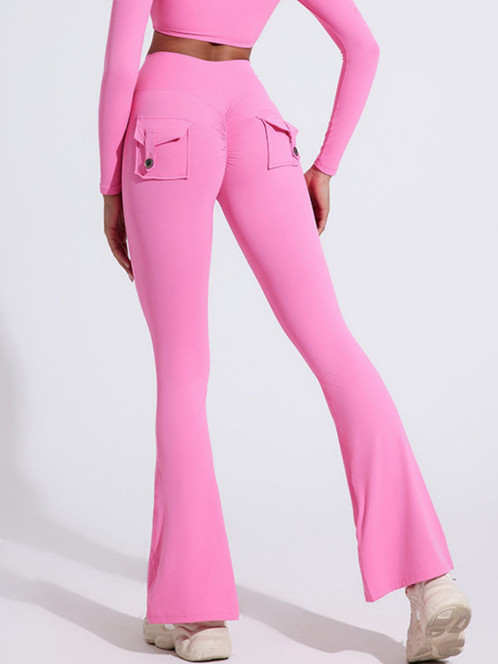 Bare-feel Pocket High-waisted Hip Lift Sports Yoga Pants