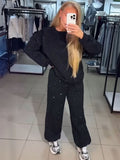 Sparkle Tracksuit Streetwear Lounge Set