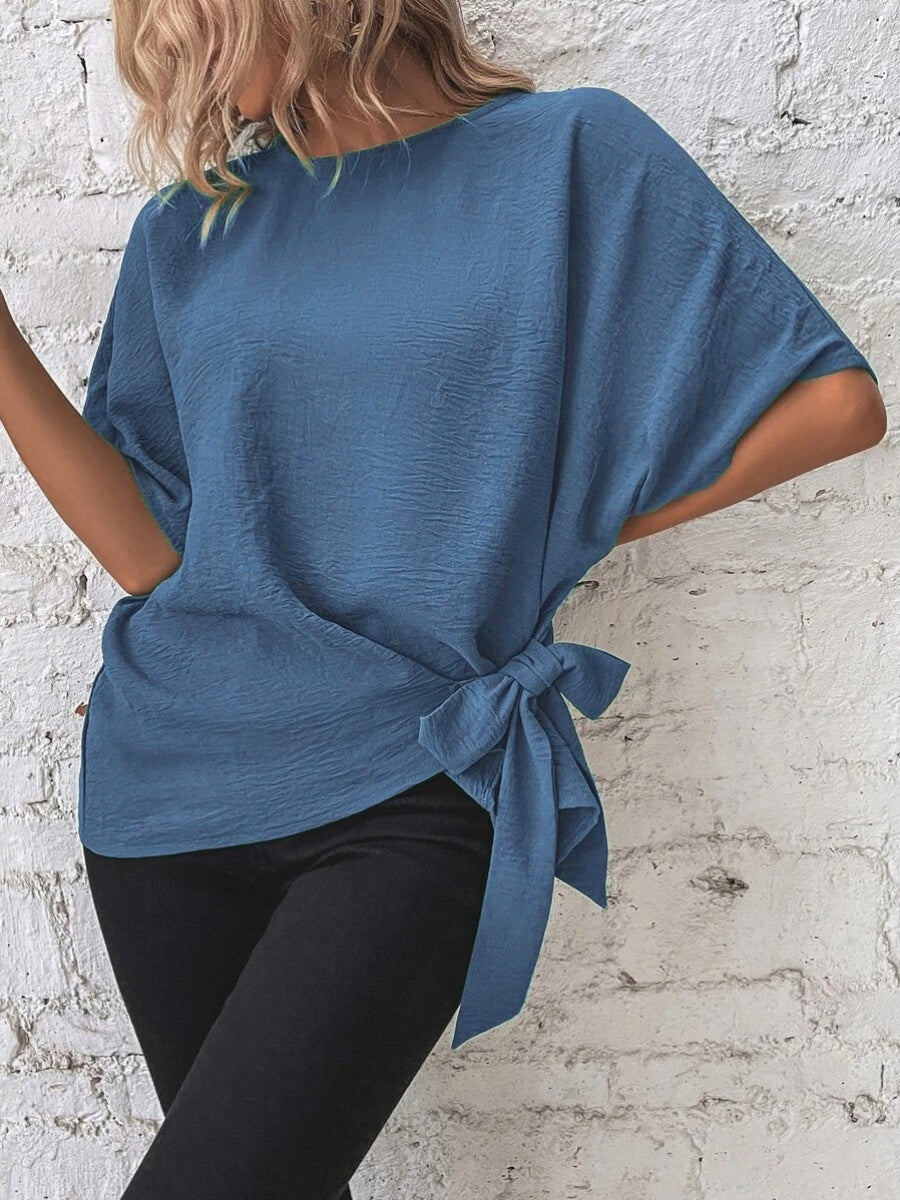 Batwing Sleeve Loose Casual Short-sleeved T-shirt