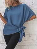 Batwing Sleeve Loose Casual Short-sleeved T-shirt