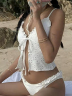 Cutout Fabric Bikini