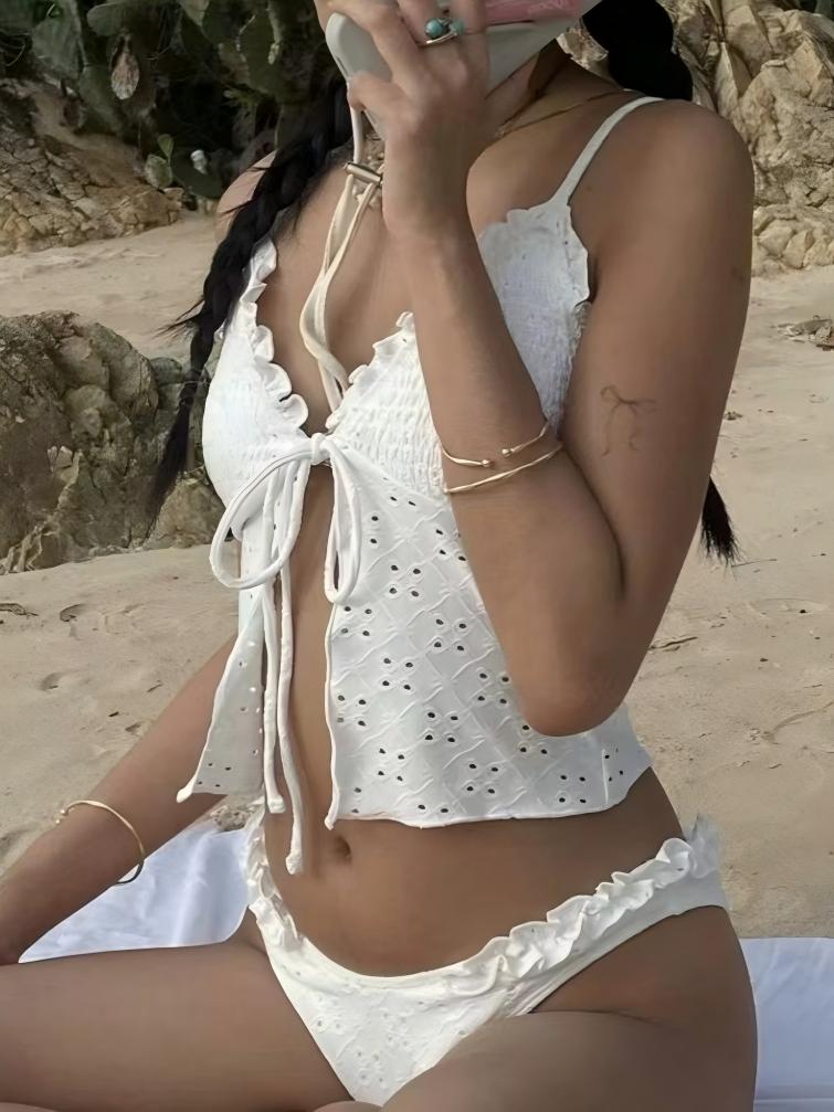 Cutout Fabric Bikini