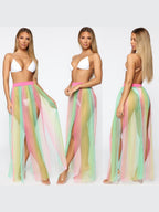 Sexy See-through Beach Skirt With Straps