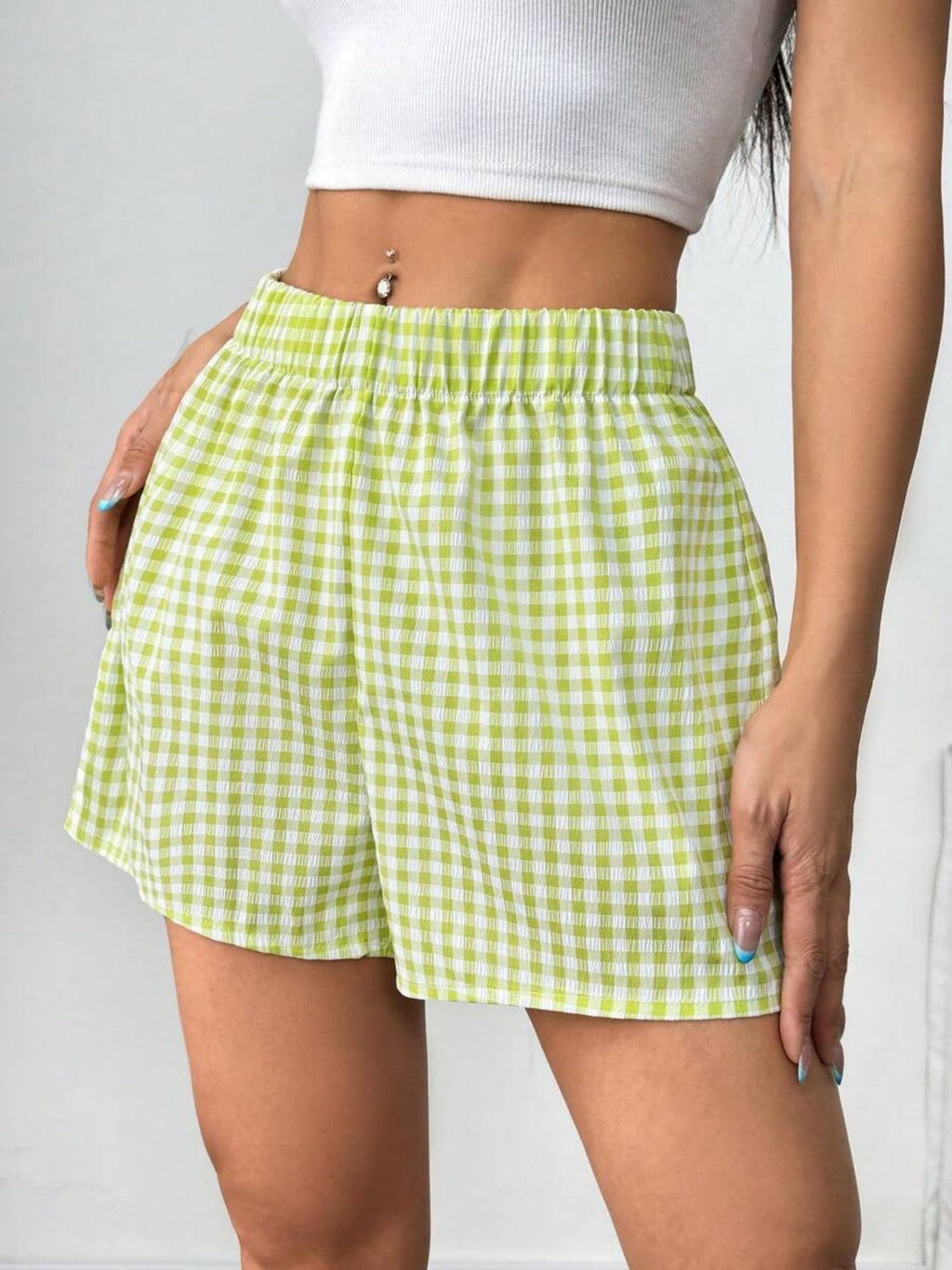 Plaid Stripes Shorts