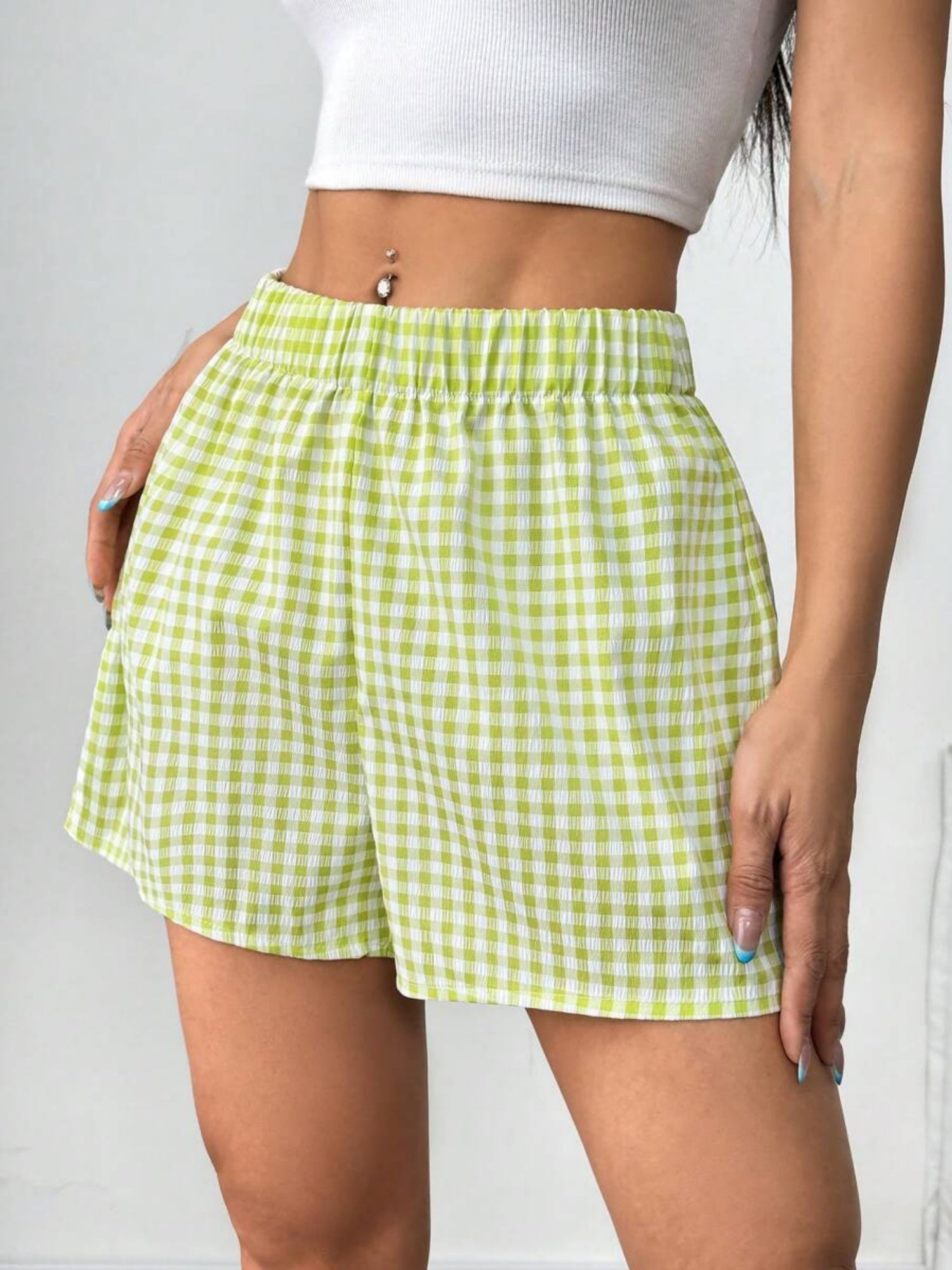 Plaid Stripes Shorts