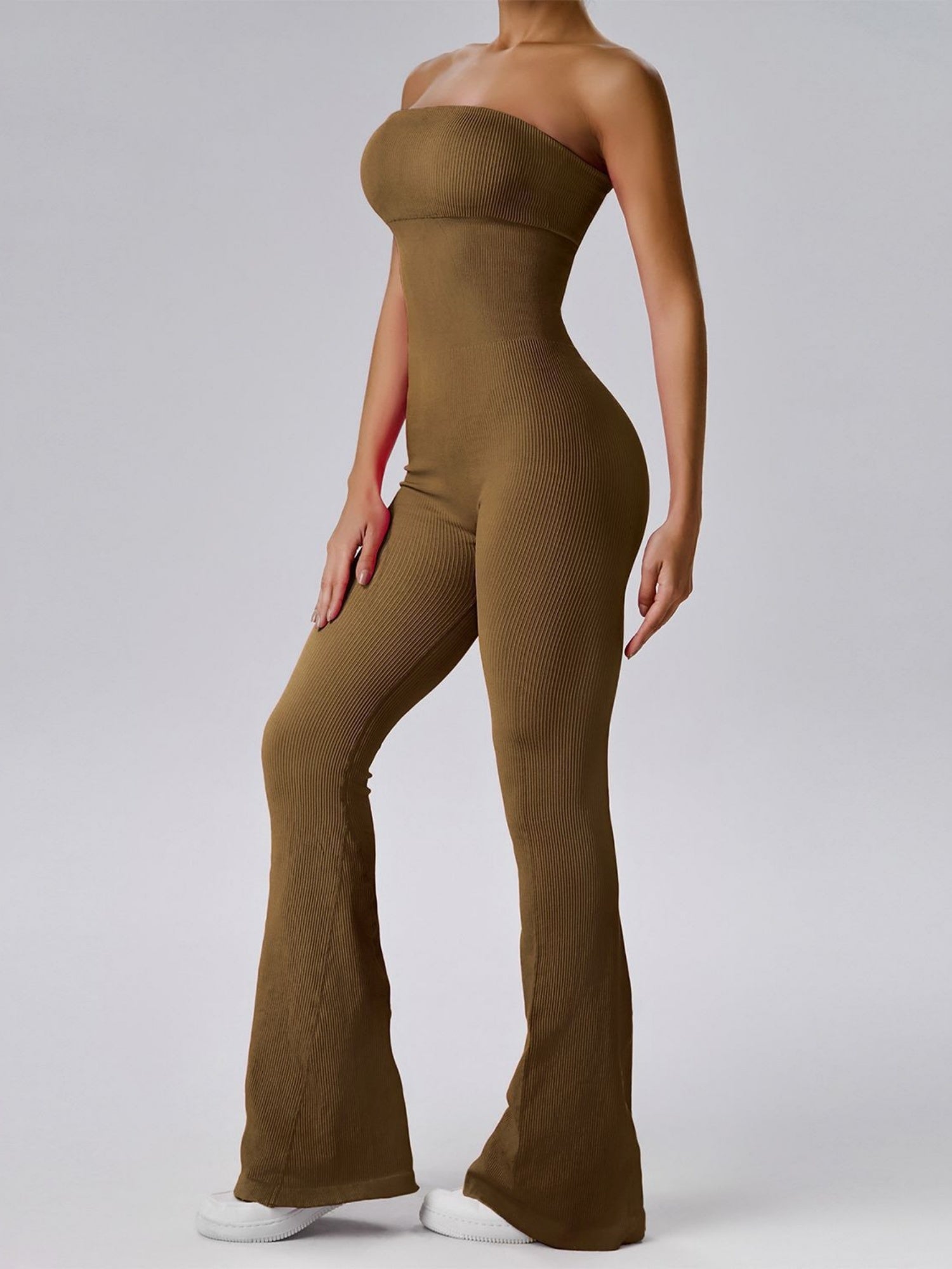 Seamless Strapless Fitness Exercise Bodysuits