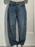 Starry Sky Rhinestones Type Jeans