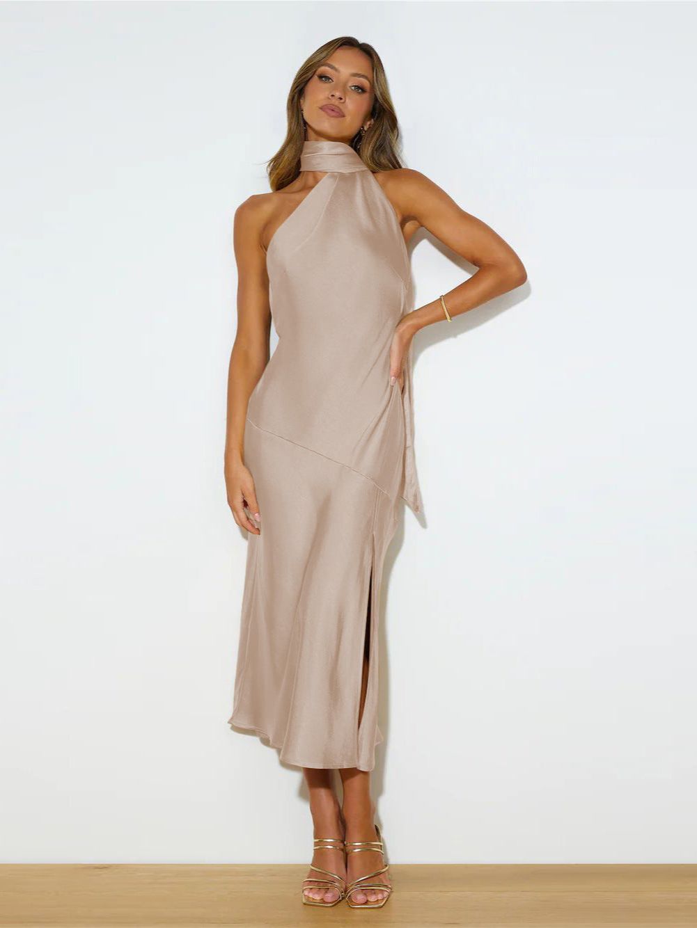 Azucena Exclusive Satin Cocktail Dress Evening Wear Edit