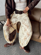 Vintage Lace Casual Pants