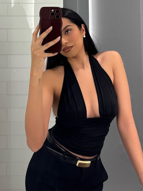 Halter V-neck Vest