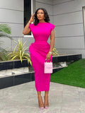 Feather Tassel Hip-hugging Temperament Formal Dress Maxi Dresses