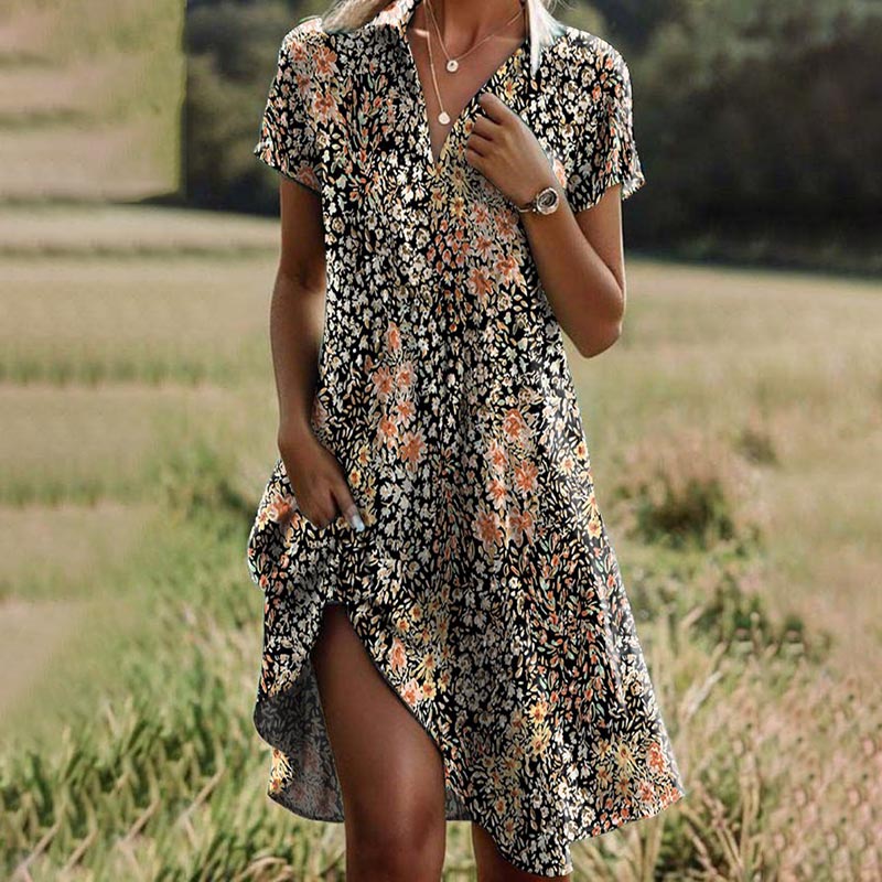 Celia Exclusive Vintage Floral Print Dress Evening Wear Edit