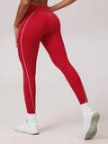 Color-blocked Twisted High-waisted Yoga Fitness Exercise Pants