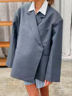 Casual Lapel Side Pocket Blazers