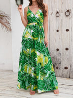 Floral Print Bohemia Camisoles Maxi Dresses