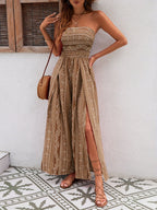 Breezy Flattering Slit Maxi Dress