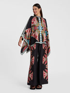 Stand-up Collar Irregular Top And Trousers Two-piece Set
