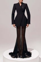 Enora Barrel Design Jacket & Skirt Set