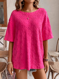 Sunflower Jacquard Short-sleeved T-shirt