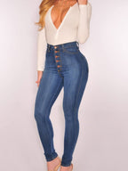 Stretch High-waisted And Slimming Pencil Pants Jeans